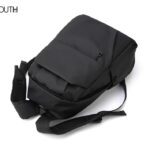This is a top view photo for a black school business backpack #YT0012