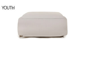 This is the bottom view photo for style# yt0017, a beige backpack