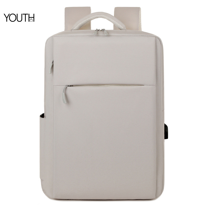 This is the main photo for style# yt0017, a beige backpack