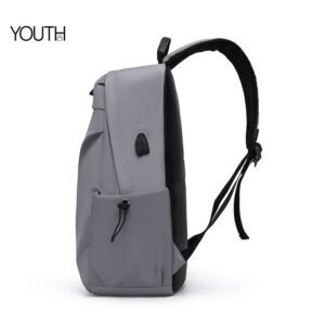 This is the side view photo for a zipper travel backpack yt0023