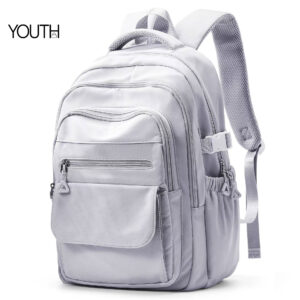 This is a main photo of a purple women's backpack for school yt0027