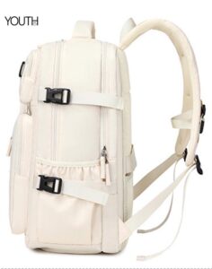This is a side view photo for a backpack to school with laptop compartment yt0028