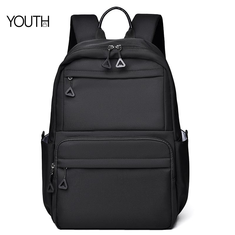 This is a front main photo for the black men's backpack for school yt0031