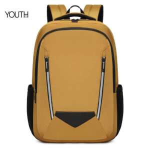 This is a main photo for a yellow color laptop backpack style# yt0035 00