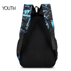 This is a back view photo for a zipper laptop backpack style#yt0041