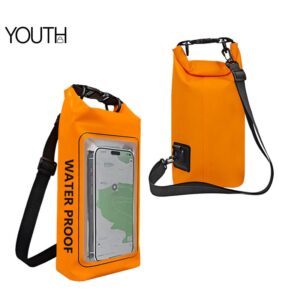 This is a main photo for a orange small waterproof bag style#yt0049