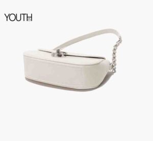 This is a bottom view photo of a white girl shoulder bag style#yt0070