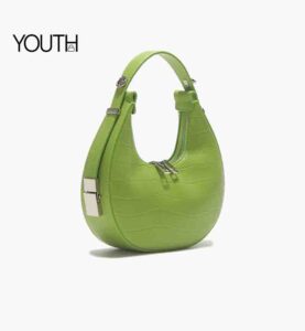 This is a angle view photo for a green crossbody bags for ladies style#yt0075