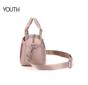 This is side view photo for a pink lady fashion crossbody bag style#yt0078