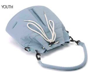 This is a top view photo for a blue lady crossbody bag style#yt0079