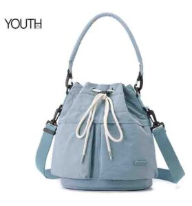This is a positve view photo for a blue lady crossbody bag style#yt0079