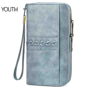 This is a positive photo for a blue women's purse style#yt0082