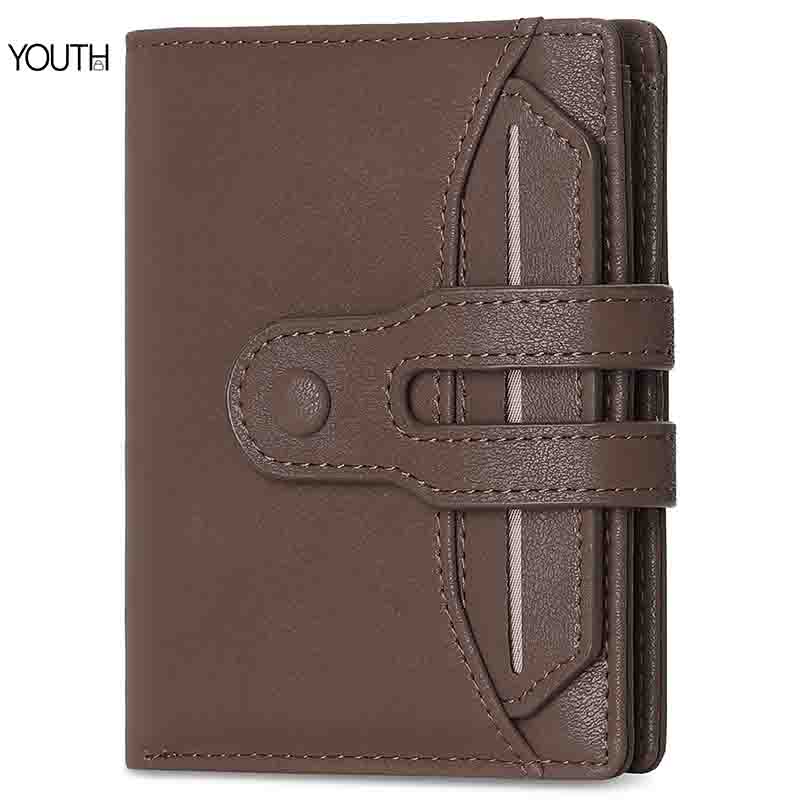 This is a main photo for a brown men's wallet style# yt0089