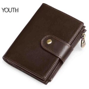 This is a positive view photo for a brown money wallet Style# yt0091