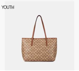 This is a back view photo for a brown tote bags for women style# yt0093