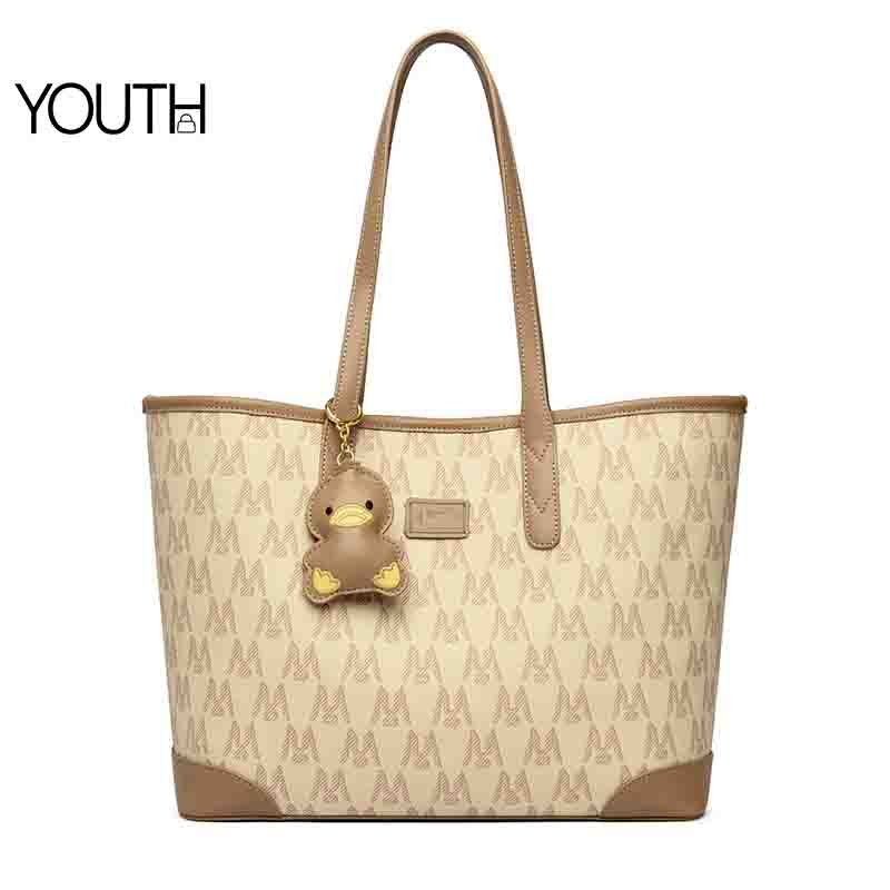 This is a mian photo for a light brown women's tote bag for work style#yt0096 1