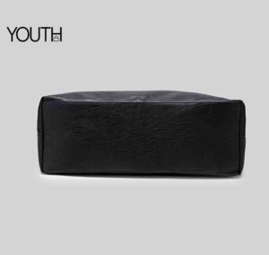 This is a bottom view for a black women tote bag style#yt0097