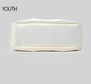 This is a bottom view photo for a white cute tote bag style#yt0098