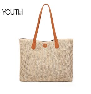 This is a back view photo for a beach bag tote style#yt0109