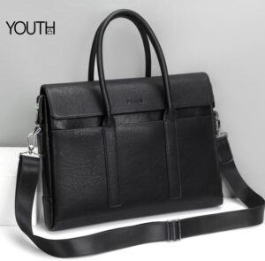 This is a microside photo for a men's portfolio bag style# yt0125
