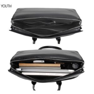 This is a open view photo for a men's portfolio bag style# yt0125