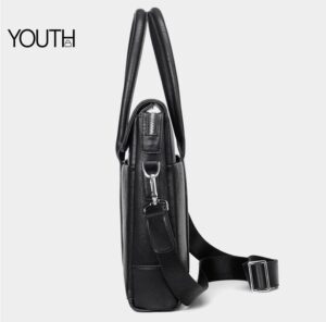 This is a side view photo for a men's portfolio bag style# yt0125