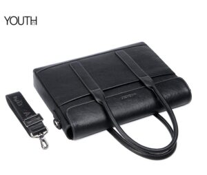 This is a complete photo for a genuine leather portfolio bag style#yt0127