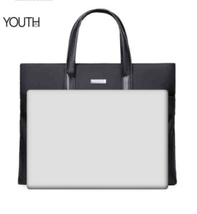 This is a comparing with ipad view photo for a laptop briefcase for men