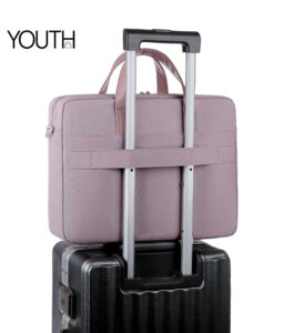 This is a bag on lugguage view photo for a pink briefcase for women style# yt0134