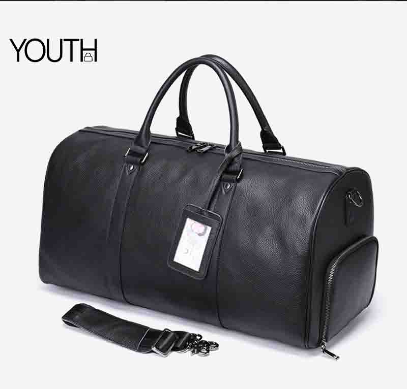 This is a main photo for leather travel duffel bags style#yt0160