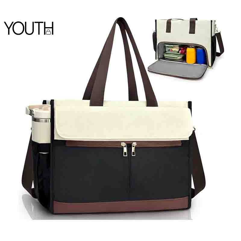 This is a main photo for a beige stylish lunch bags for ladies style#yt0166