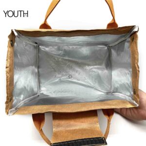 This is a top view photo for a disposable paper lunch bags style# yt0167