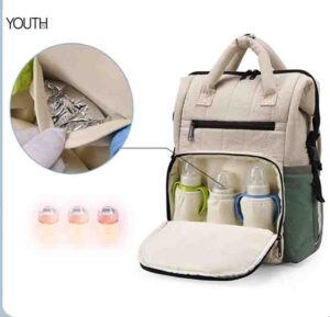 This is a front pocket view photo for a diaper bags style#yt0169