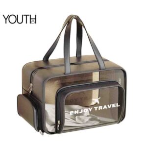 This is a main photo for a travel makeup bag with compartments style#yt0188