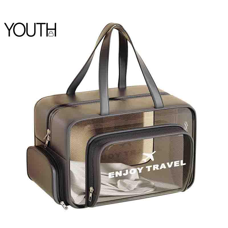 This is a main photo for a travel makeup bag with compartments style#yt0188