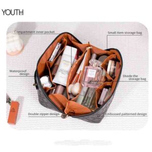 This is a open view photo for a cute cosmetic bag style#yt0190