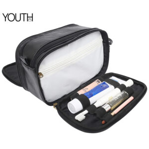This is a left open view photo for a Large toiletry bag for man style#yt0203