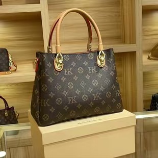 Printing flower classic louis vuitton leather bag
